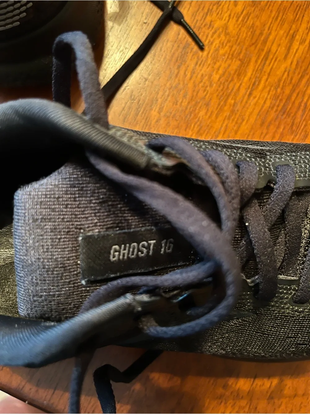 Brooks Ghost 16 Black and Gray Running Shoe